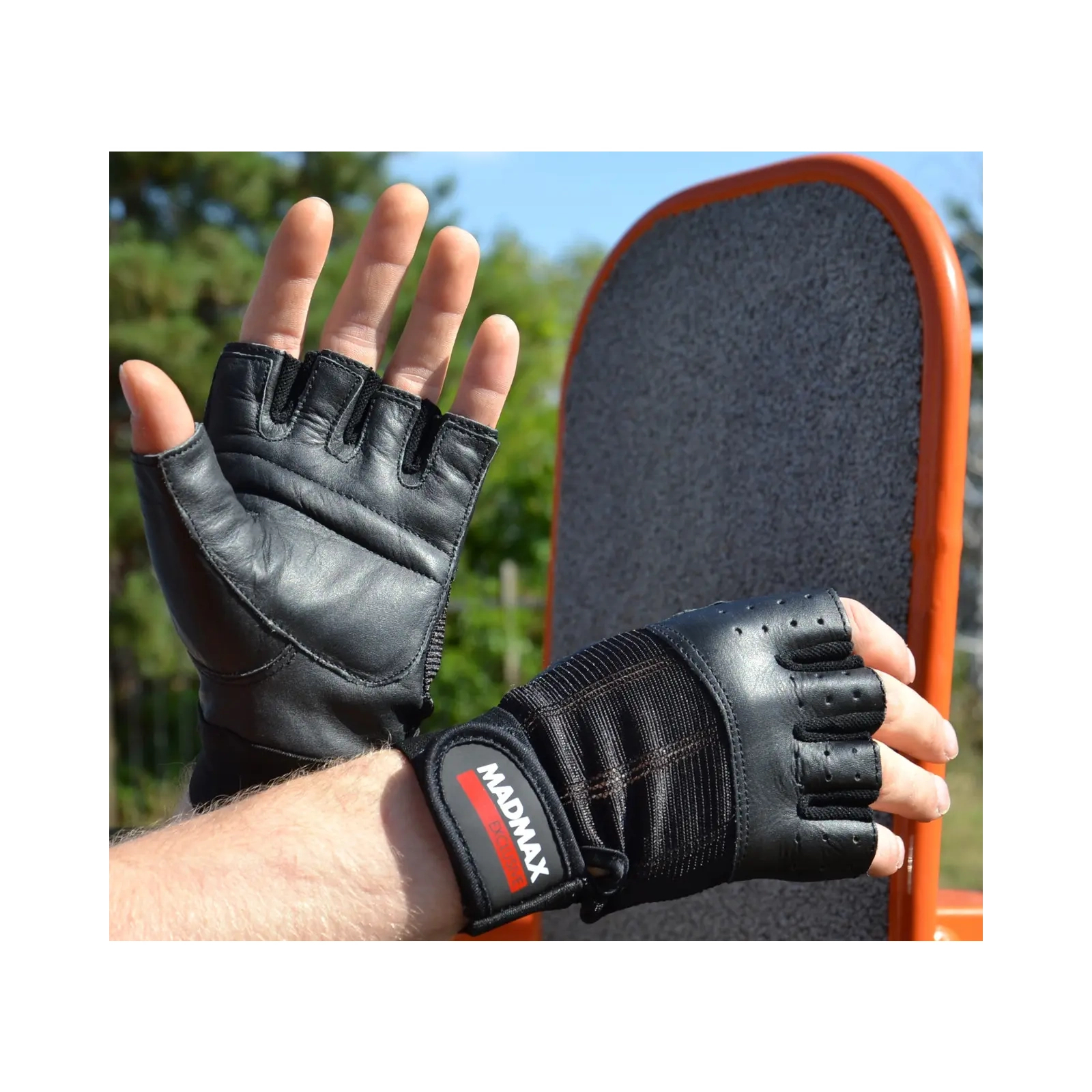 Перчатки для фитнеса MadMax MFG-248 Clasic Exclusive Black L (MFG-248-Black_L) изображение 8