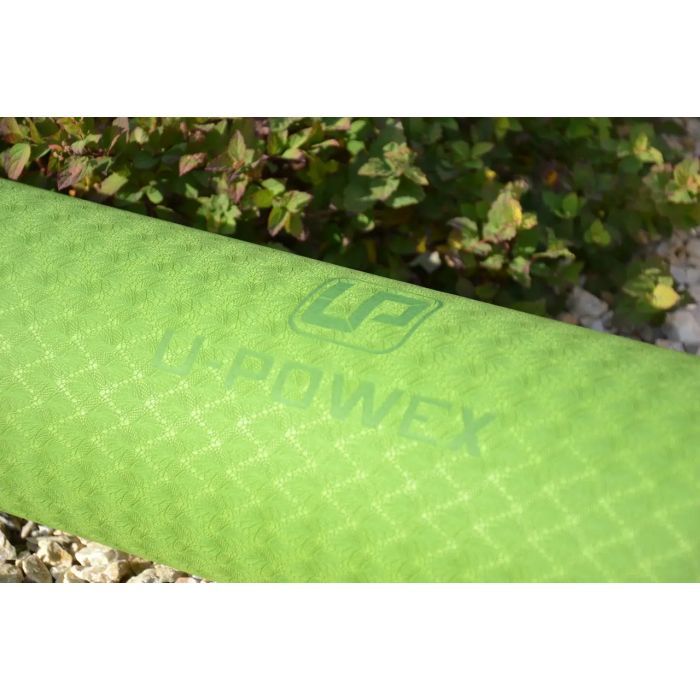 Коврик для йоги U-Powex Yoga mat Orange/Blue 183х61х0.6 (UP_1000_TPE_Or/Blue) изображение 10