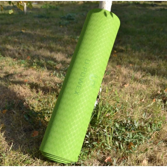 Коврик для йоги U-Powex Yoga mat Orange/Blue 183х61х0.6 (UP_1000_TPE_Or/Blue) изображение 8