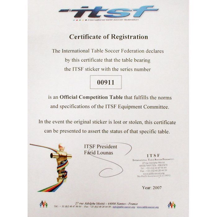Настільний футбол Garlando Master Champion ITSF (MASTER) (929903) зображення 7