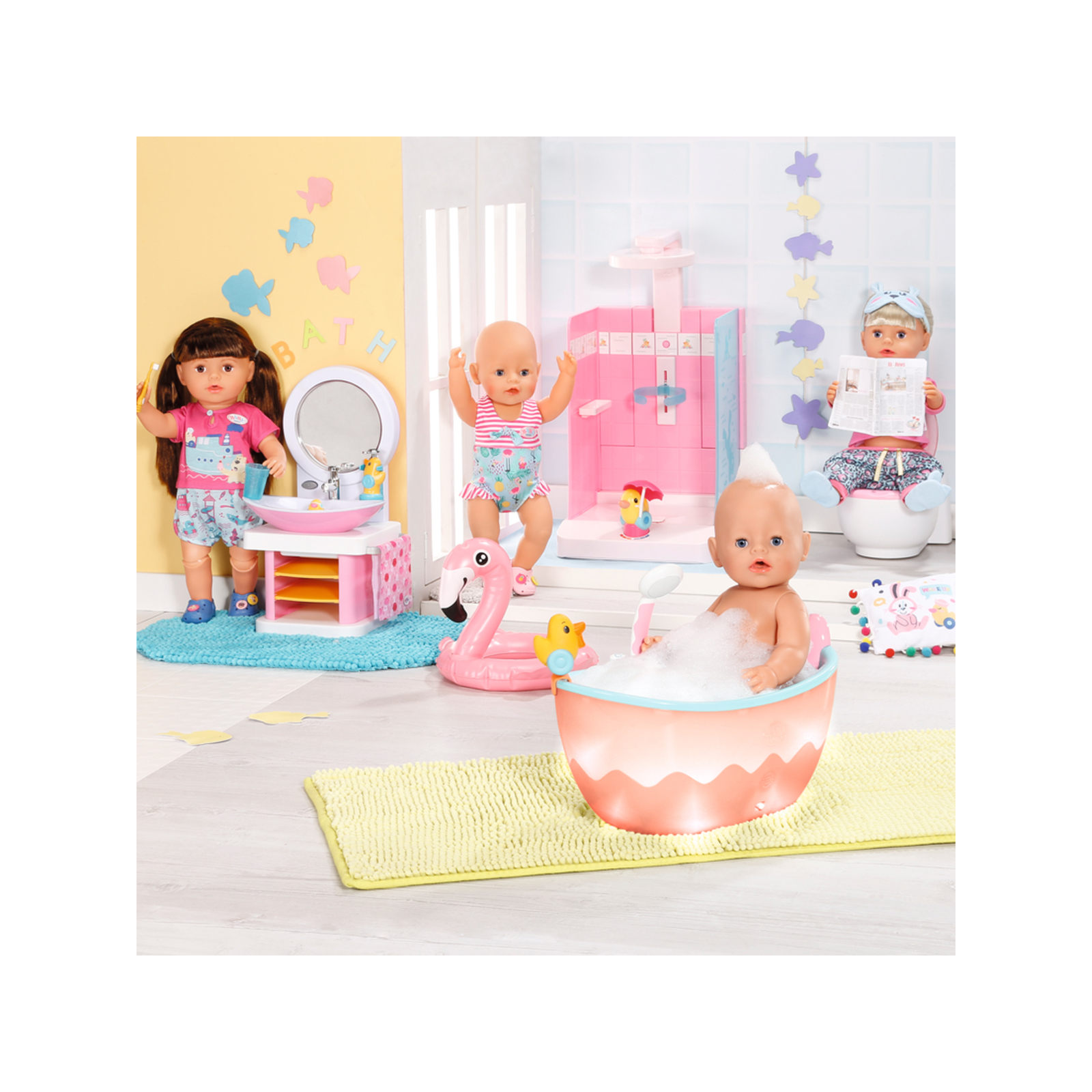 Аксессуар к кукле Zapf Автоматическая ванночка для куклы Baby Born Легкое купание (835784) изображение 10