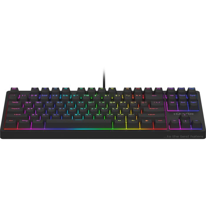 Клавиатура Hator Rockfall 2 Mecha TKL Orange USB Black (HTK-520) изображение 3