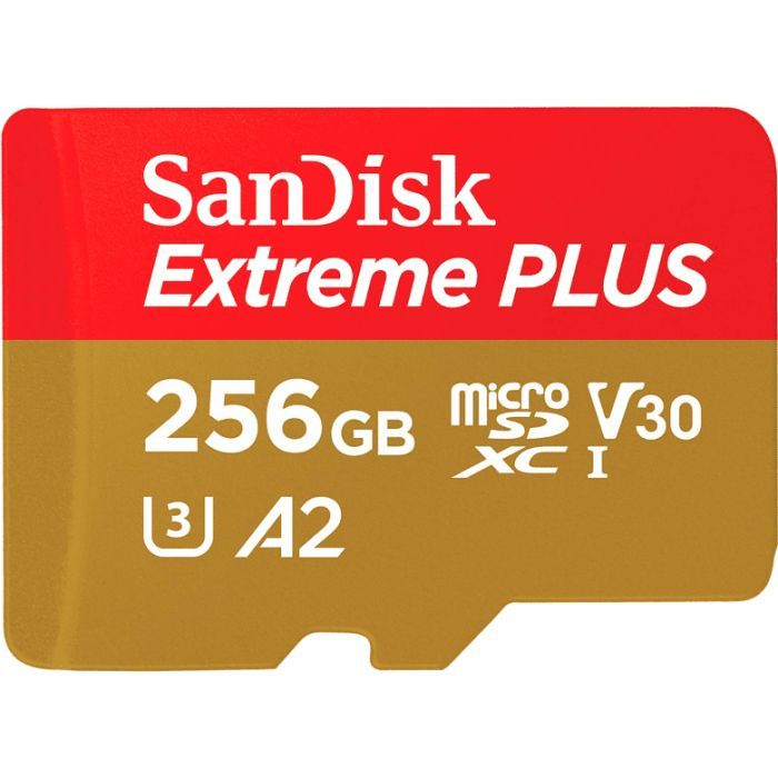 Карта пам'яті SanDisk 256GB microSD class 10 V30 Extreme PLUS (SDSQXBD-256G-GN6MA) зображення 2