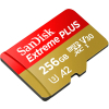 Карта пам'яті SanDisk 256GB microSD class 10 V30 Extreme PLUS (SDSQXBD-256G-GN6MA) зображення 3