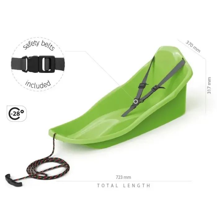 Санки Prosperplast Topo, зеленый (5905197481944) изображение 3