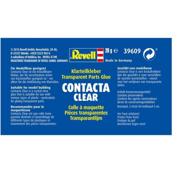 Аксесуари до збірних моделей Revell Клей Contacta Clear професійний для прозорих деталей 20 гр (RVL-39609) зображення 2