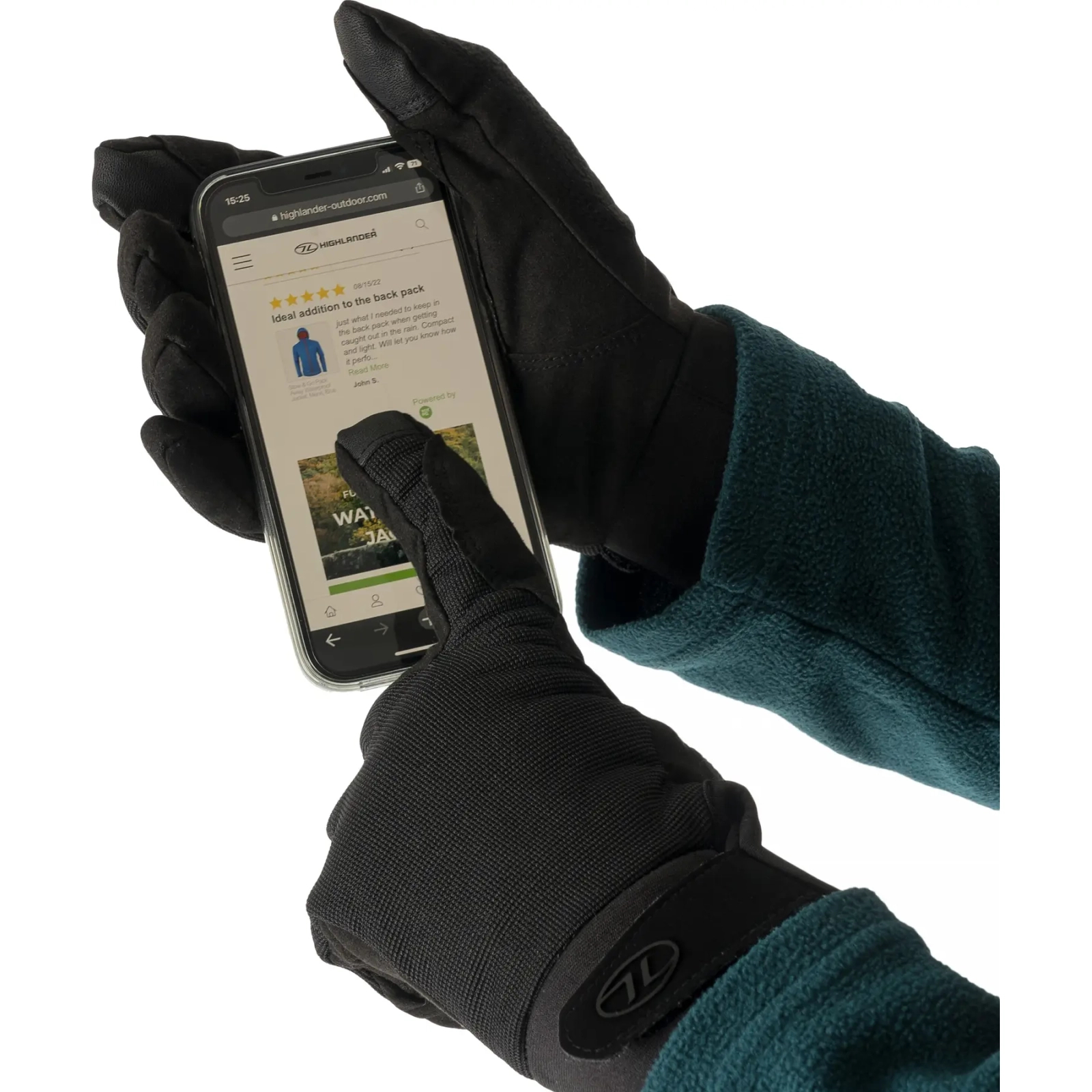 Водонепроникні рукавички Highlander Aqua-Tac Waterproof Gloves Black L (GL095-BK-L) (930528) зображення 6