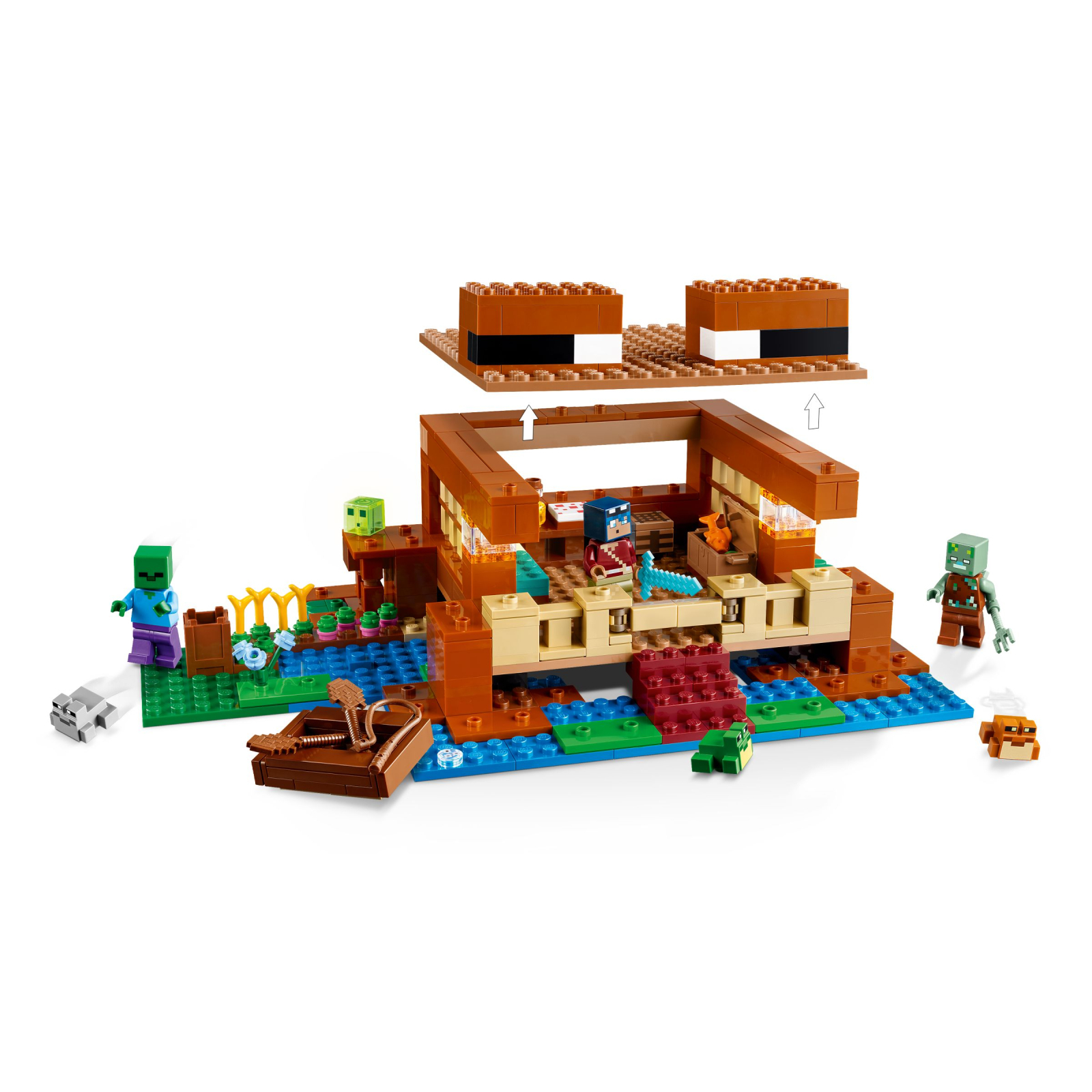 Конструктор LEGO Minecraft Дом в форме лягушки 400 деталей (21256) изображение 4