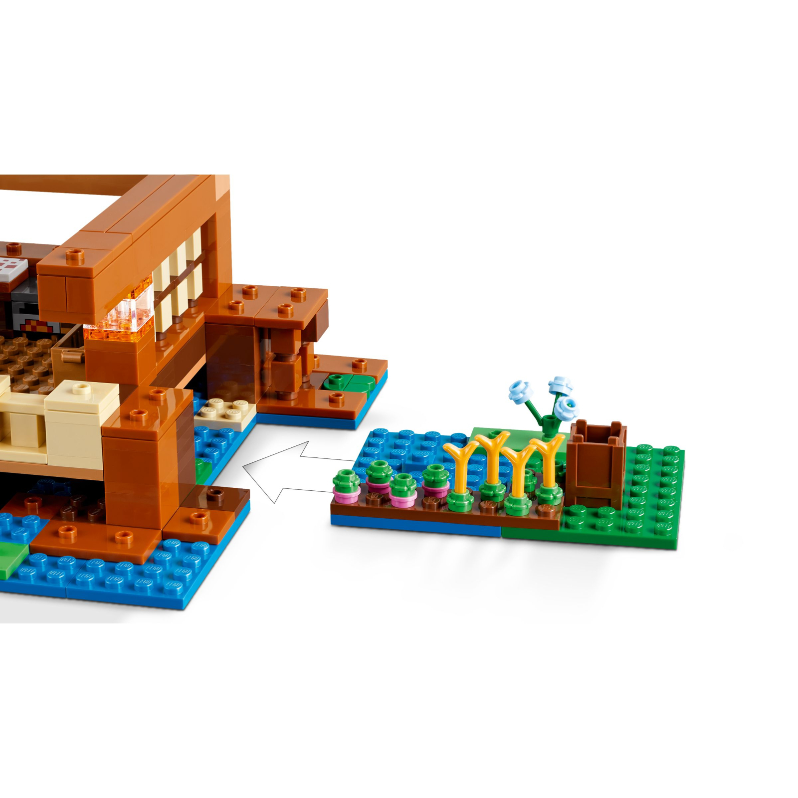 Конструктор LEGO Minecraft Дом в форме лягушки 400 деталей (21256) изображение 6