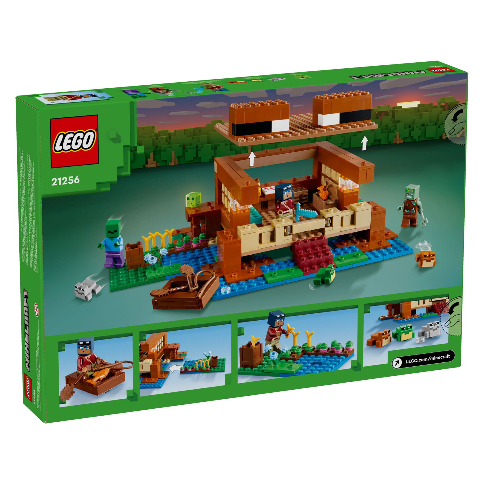 Конструктор LEGO Minecraft Дом в форме лягушки 400 деталей (21256) изображение 9