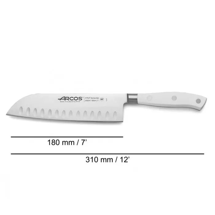 Кухонный нож Arcos Riviera Сантоку 180 мм White (233524) изображение 2