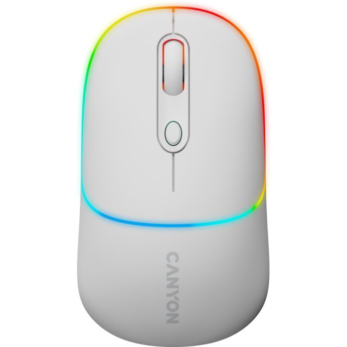 Мышка Canyon MW-22 Dual Band RGB Wireless Pearl Rose (CNS-CMSW22PR)