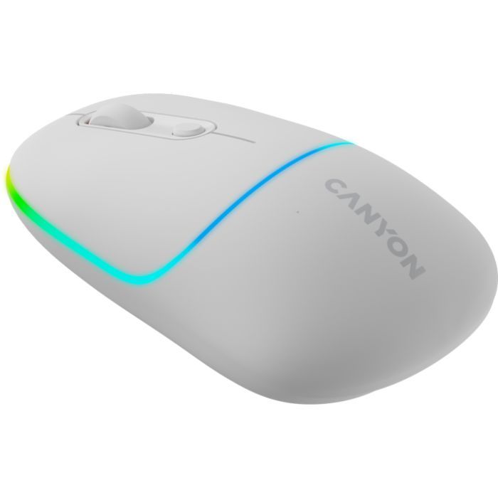 Мышка Canyon MW-22 Dual Band RGB Wireless Pearl Rose (CNS-CMSW22PR) изображение 2