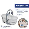 Кроватка Chicco Колыбель для новорожденного 5 в 1 Baby Hug Pro, белый (87076.14) изображение 3
