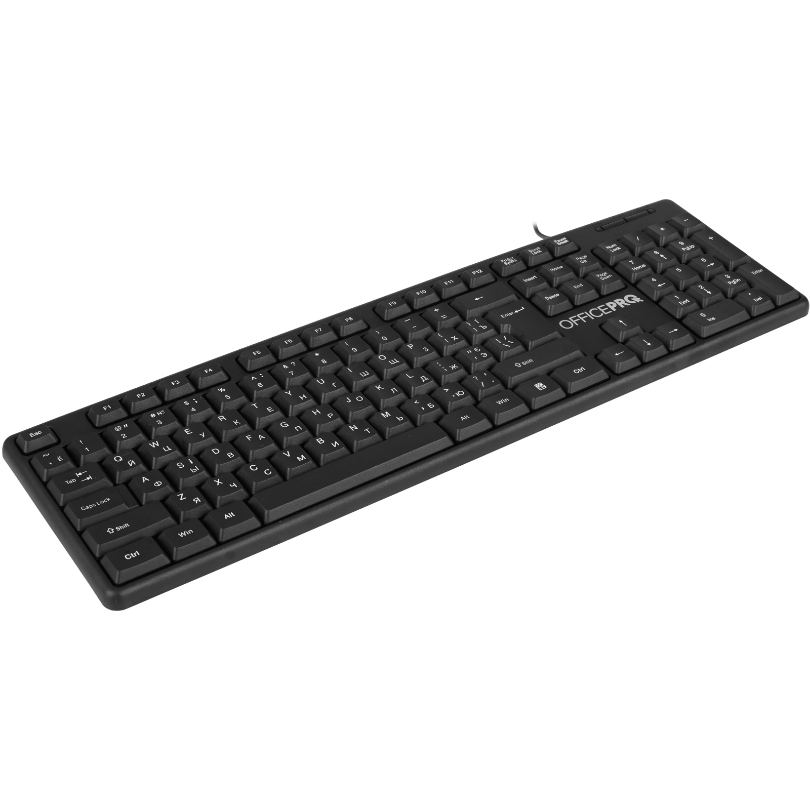 Клавіатура OfficePro SK166 USB Black (SK166) зображення 2