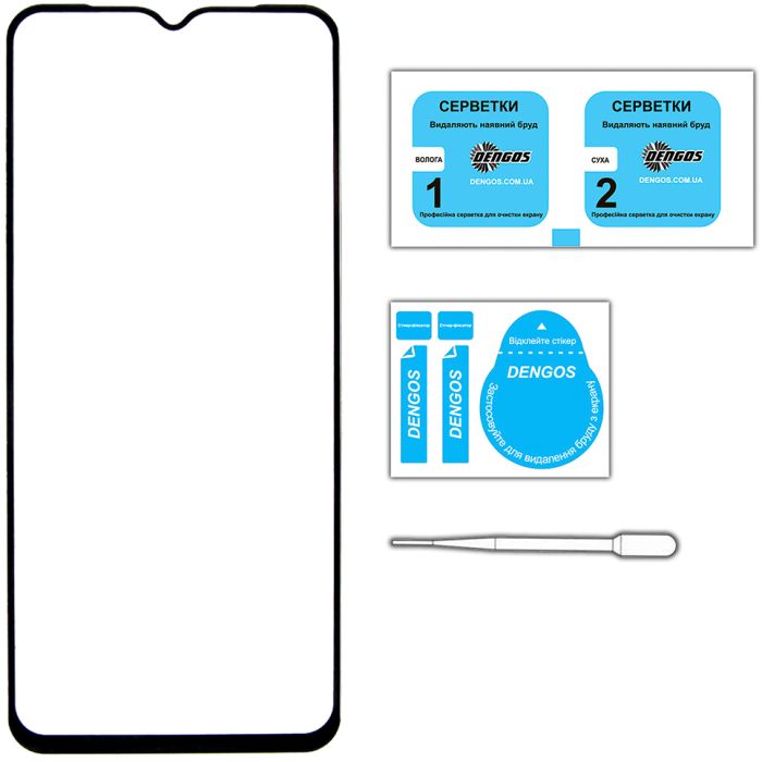 Стекло защитное Dengos Samsung Galaxy A25 (black) (TGFG-336) изображение 3