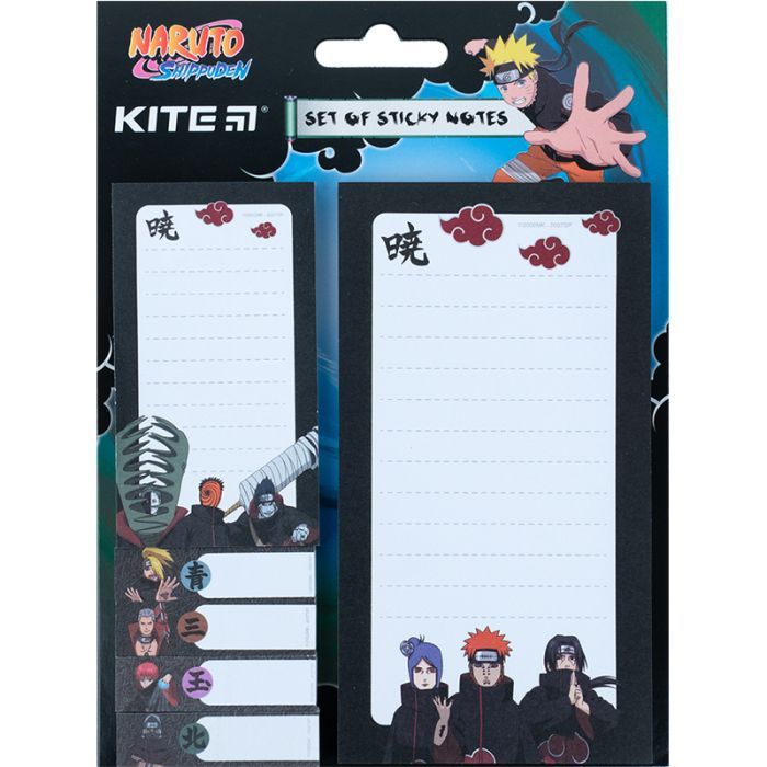 Бумага для заметок Kite с клейким слоем Naruto (NR23-299-2)