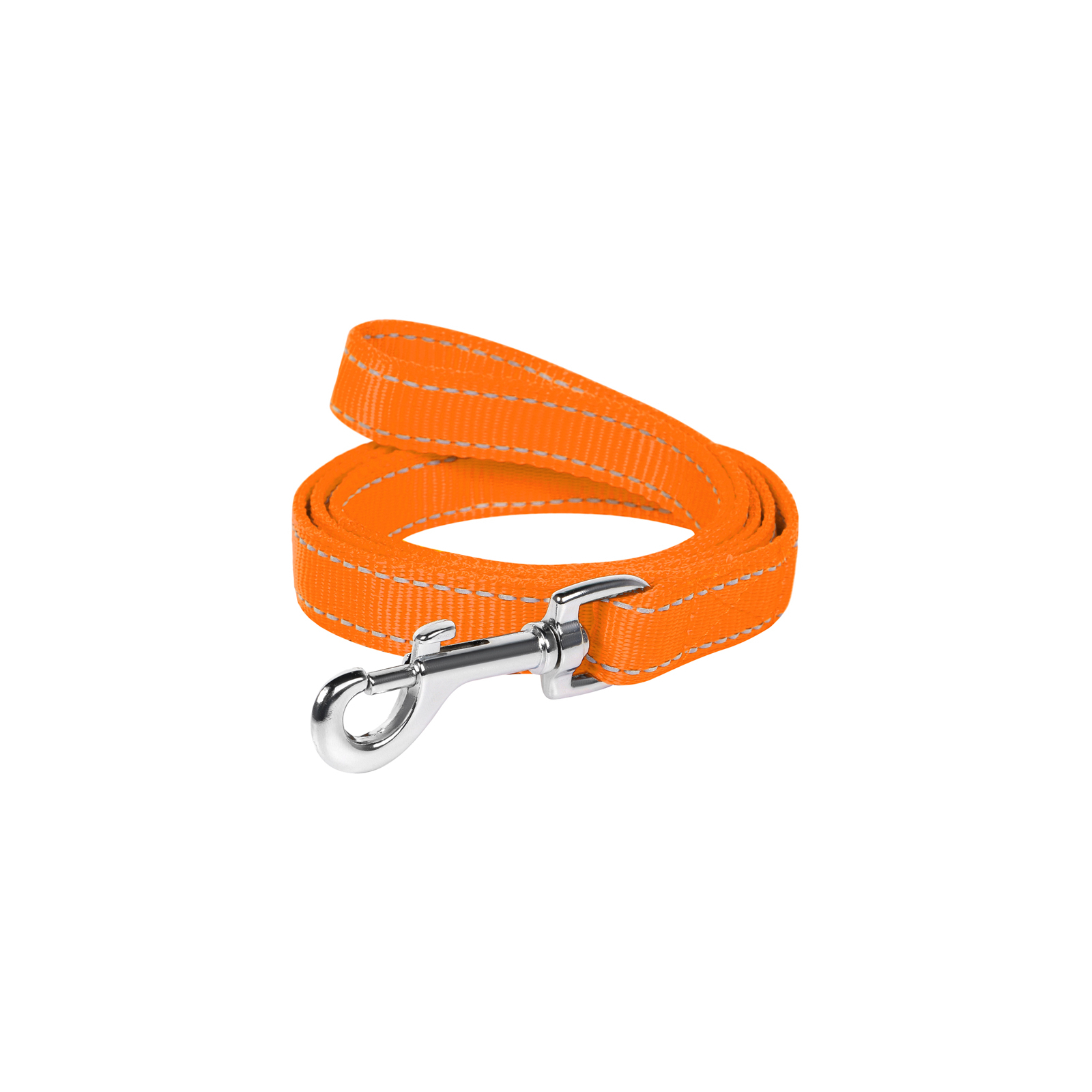 Поводок для собак Dog Extreme из нейлона двойной Ш 20 мм Д 122 см оранжевый (42984) изображение 2