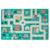 Ігровий набір Ecotoys Дерев'яні кубики з килимком Кольорове місто, 161 шт (PH05D012) зображення 3