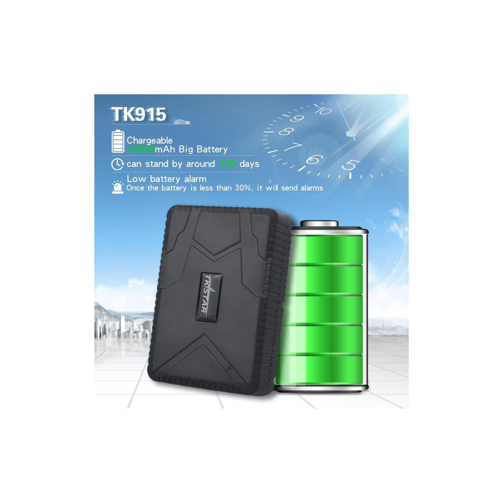 GPS трекер Voltronic TK-STAR TK-915 з магнітом 5 кг і акб 10000Ah на 120 діб Q50 (TK-915) изображение 8