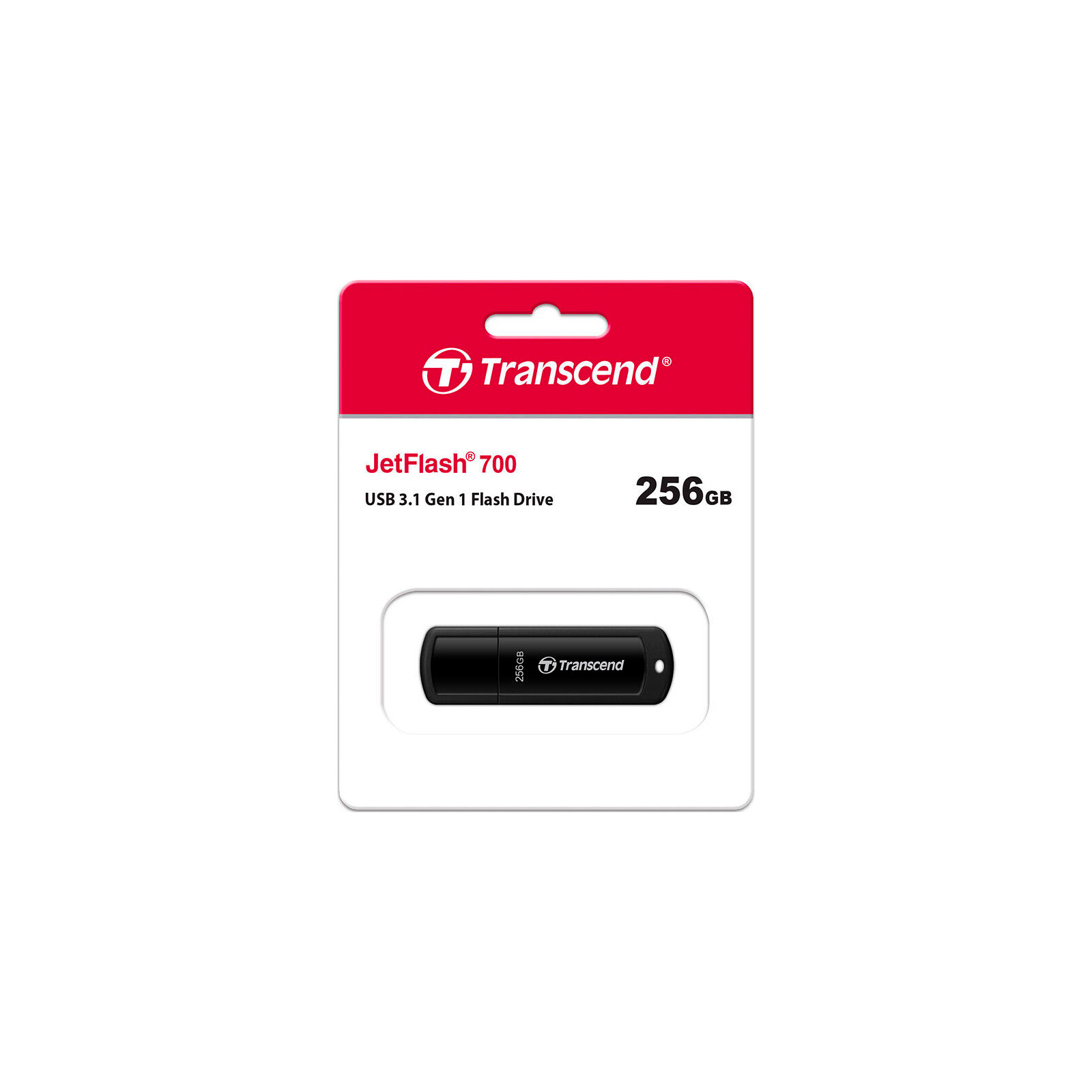USB флеш накопичувач Transcend 256GB JetFlash 700 Black USB 3.1 (TS256GJF700) зображення 4