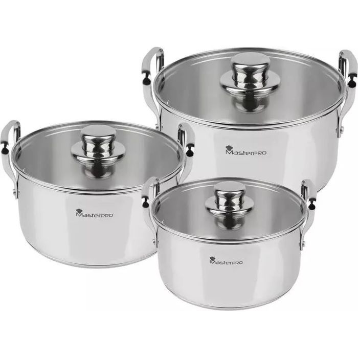 Набор посуды MasterPro Smart 3,14/6,5/11,6 л 6 предметів (BGMP-2145)