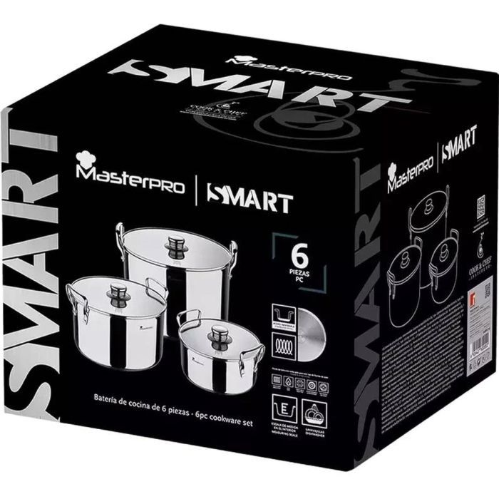 Набор посуды MasterPro Smart 3,14/6,5/11,6 л 6 предметів (BGMP-2145) изображение 5