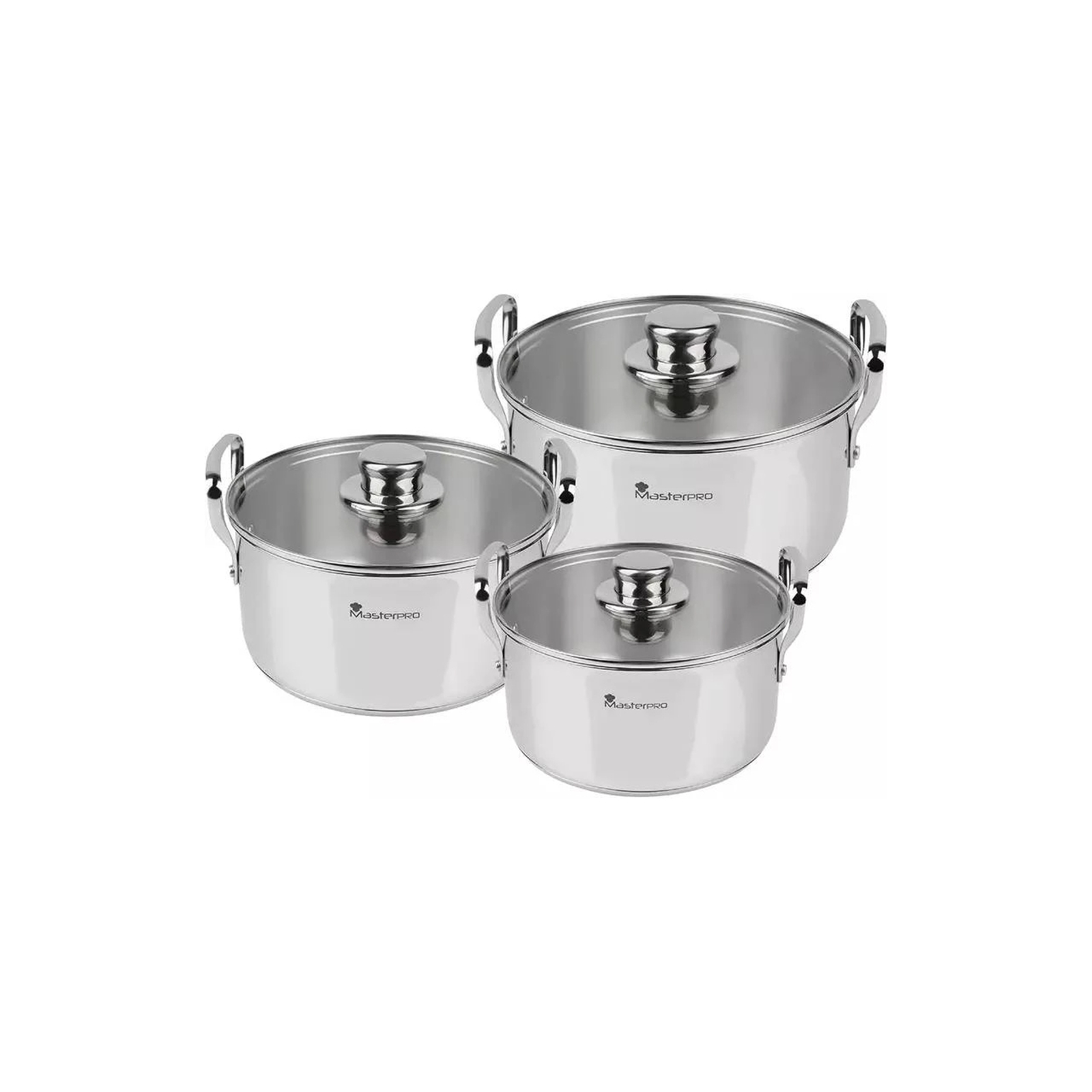 Набор посуды MasterPro Smart 3,14/6,5/11,6 л 6 предметів (BGMP-2145)