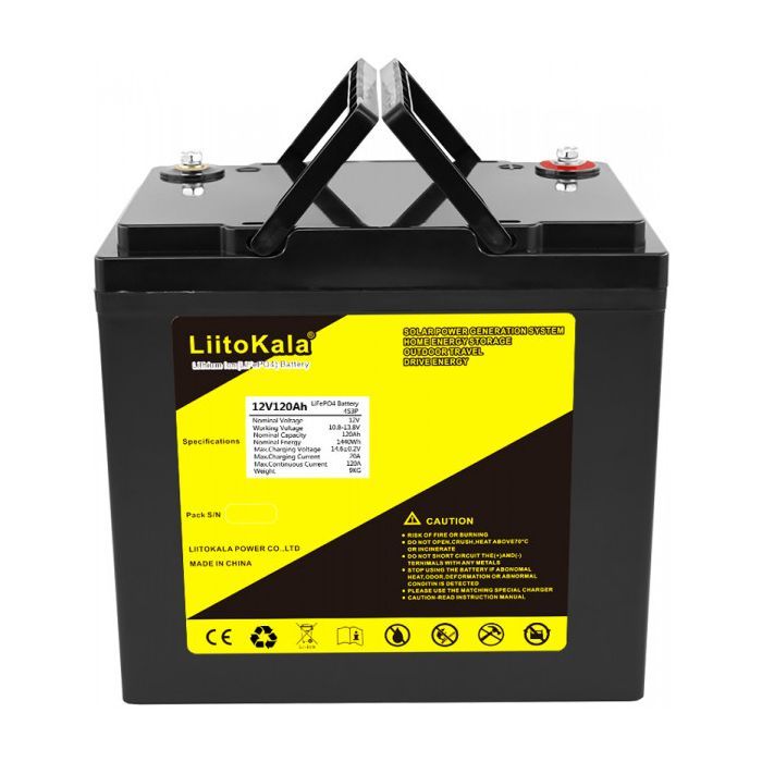 Батарея LiFePo4 Liitokala LiFePO4 12V-120Ah (12V 120Ah LiFePO4) изображение 2