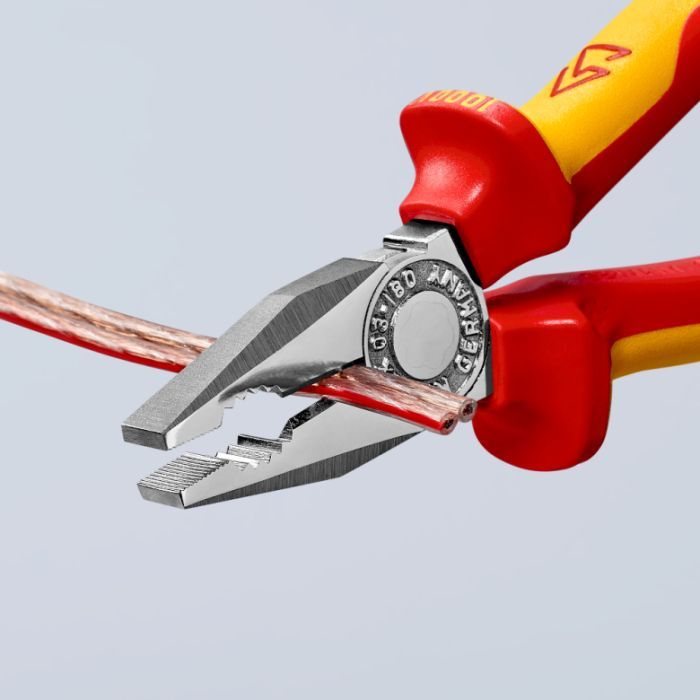 Плоскогубці KNIPEX комбіновані діелектричні VDE (03 06 160) зображення 5