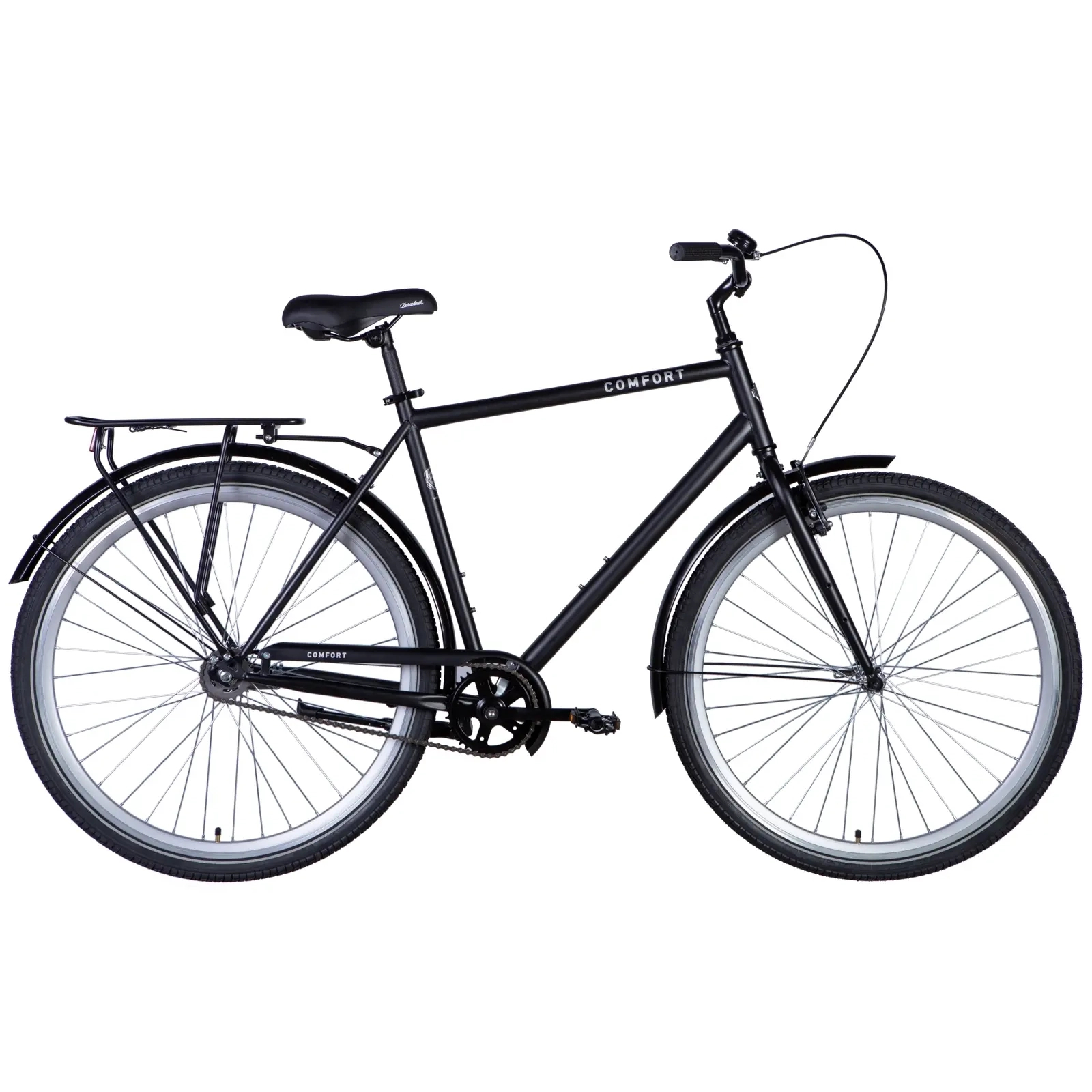 Велосипед Dorozhnik Comfort Male 28" 22" ST 2024 Чорний (OPS-D-28-375)