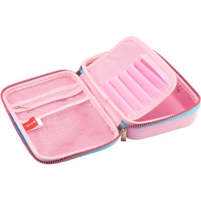 Пенал Cool For School 1 відділення на замку Рожевий (QT-5685-Pink) зображення 3