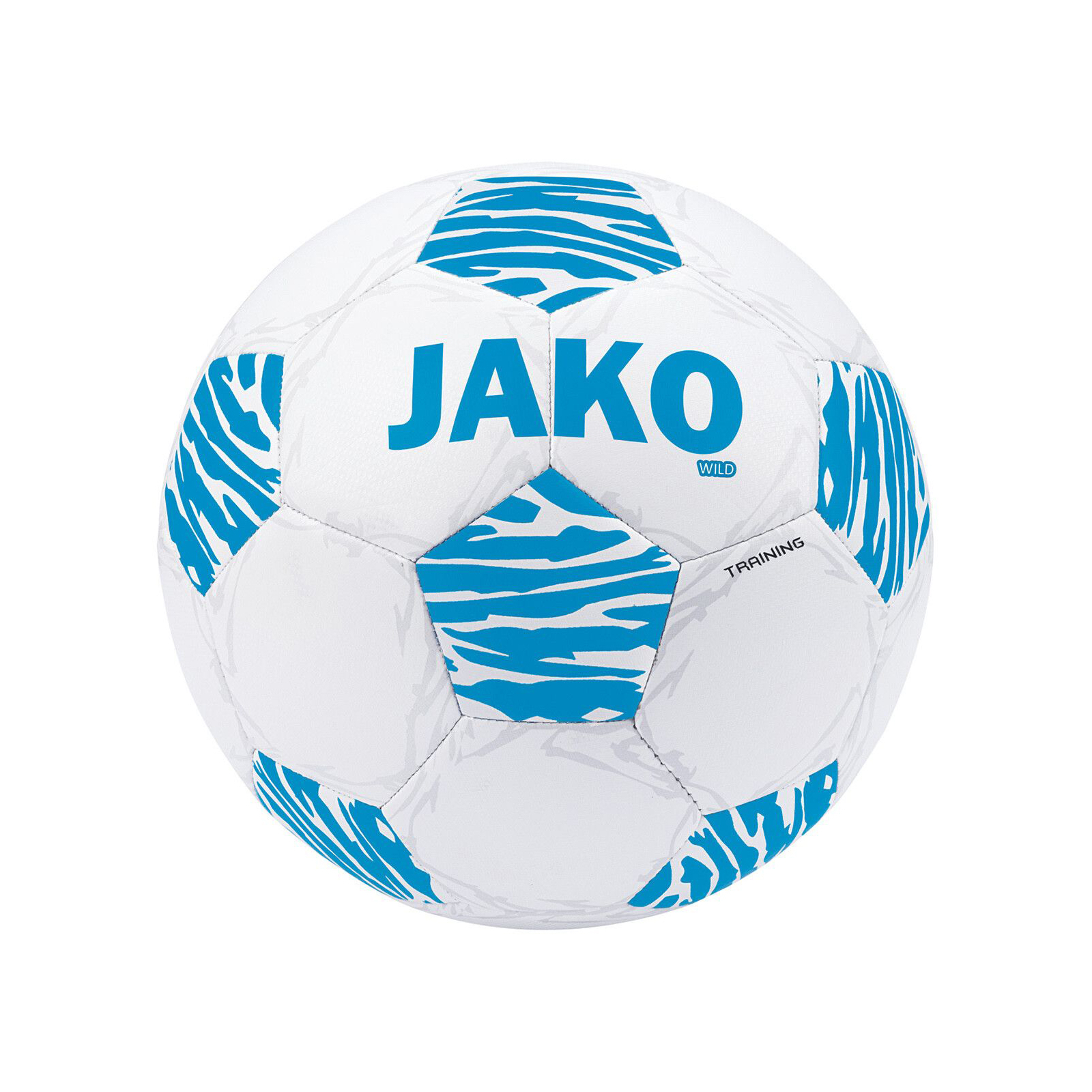 Мяч футбольный Jako Training ball Wild 2309-703 білий, синій Уні 5 (4067633122956)