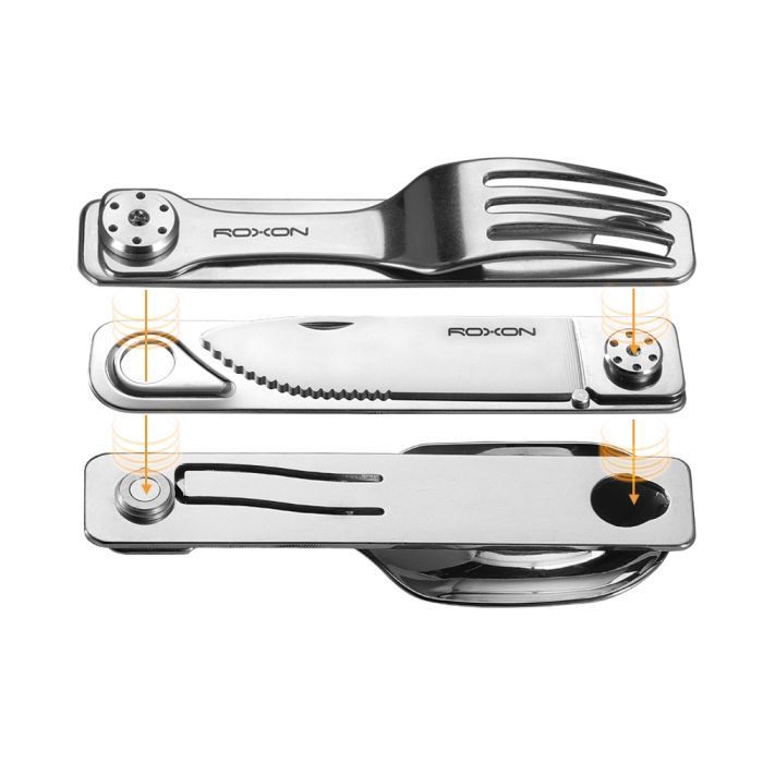 Ложка-вилка туристическая Roxon C1S 3 in1 (C1S) изображение 5