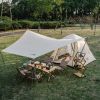 Намет Naturehike тримісний CNK2300ZP014 з навісом бежевий (6976023921117) зображення 3