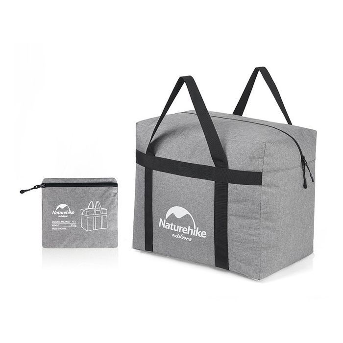 Сумка дорожная Naturehike баул NH17S021-M 45 л сірий (6927595724910)