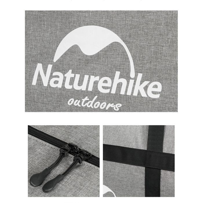 Сумка дорожная Naturehike баул NH17S021-M 45 л сірий (6927595724910) изображение 3