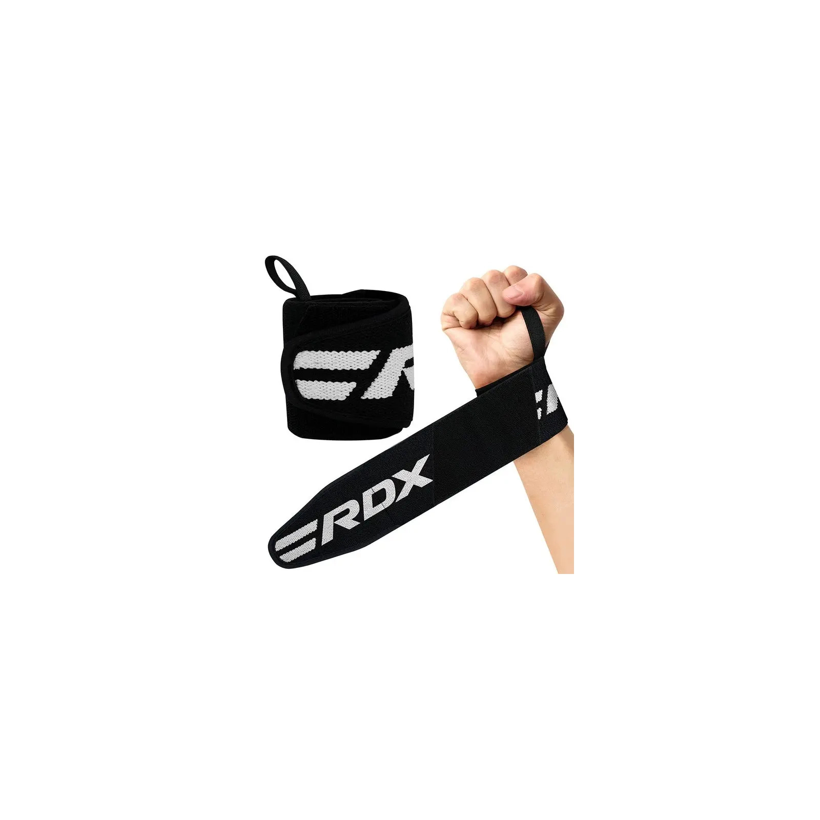 Бинт для спорта RDX для зап'ястя W2 Gym Wrist Wraps Black Pro (WAH-W2B)