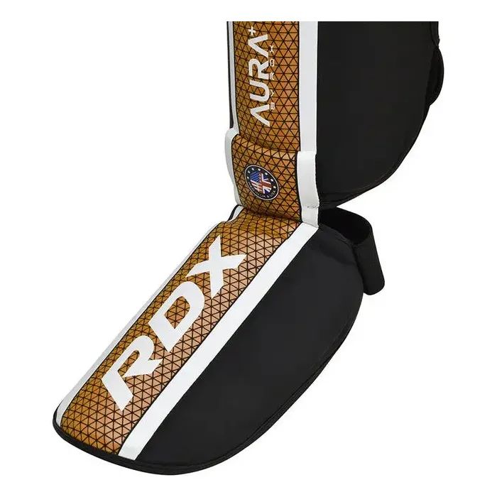 Защита голени и стопы RDX Shin Instep Aura Plus T-17 Black Golden M (SGR-T17BGL-M+) изображение 4