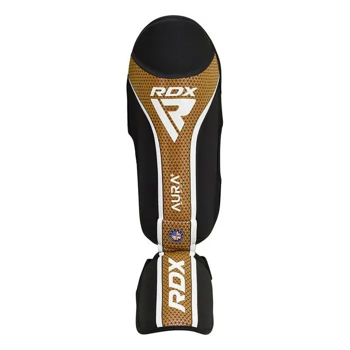 Защита голени и стопы RDX Shin Instep Aura Plus T-17 Black Golden M (SGR-T17BGL-M+) изображение 5