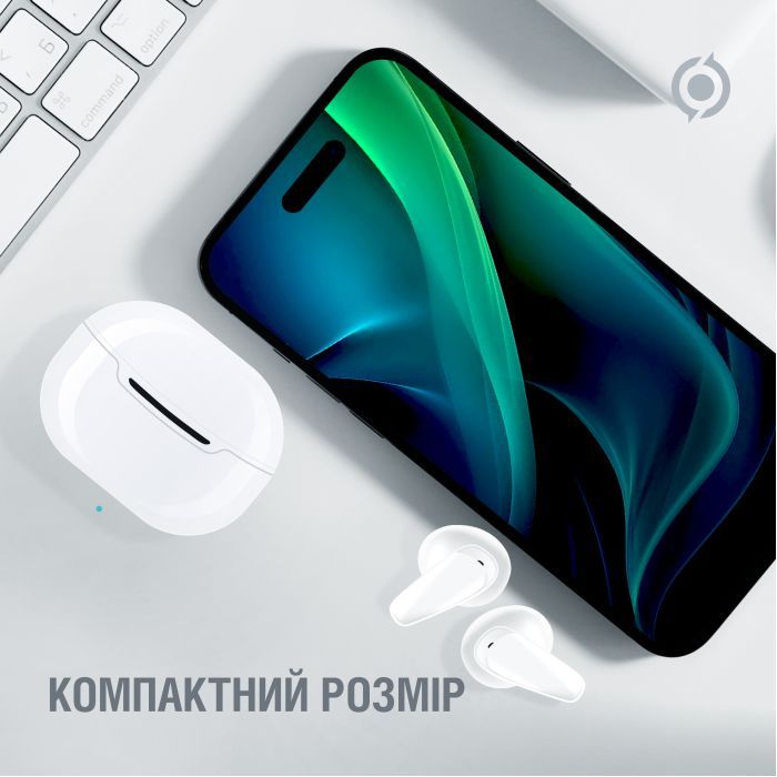 Наушники Piko TWS-MiniJoy White (1283126583421) изображение 7