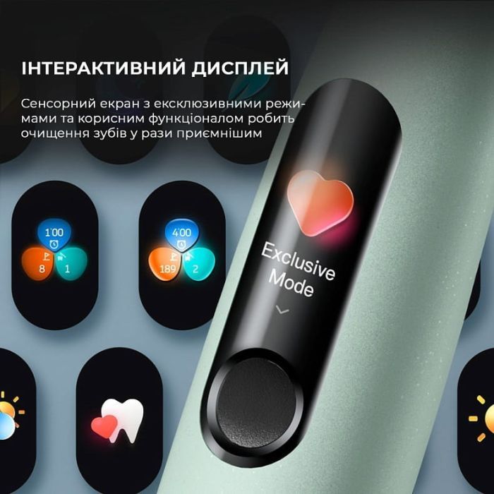 Електрична зубна щітка Oclean X Ultra Set Green (6970810553505) зображення 12