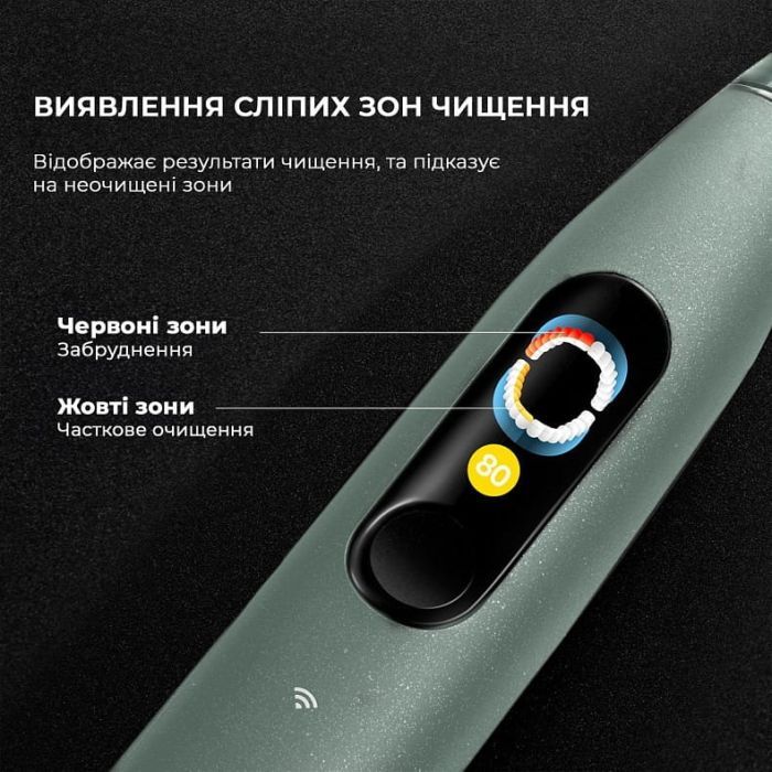Електрична зубна щітка Oclean X Ultra Set Green (6970810553505) зображення 5