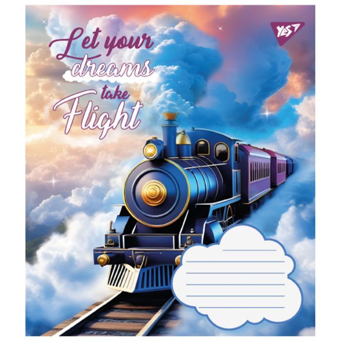 Зошит Yes Let your dreams 12 аркушів коса лінія (766933) зображення 2