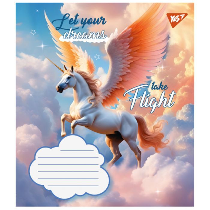 Зошит Yes Let your dreams 12 аркушів коса лінія (766933) зображення 6