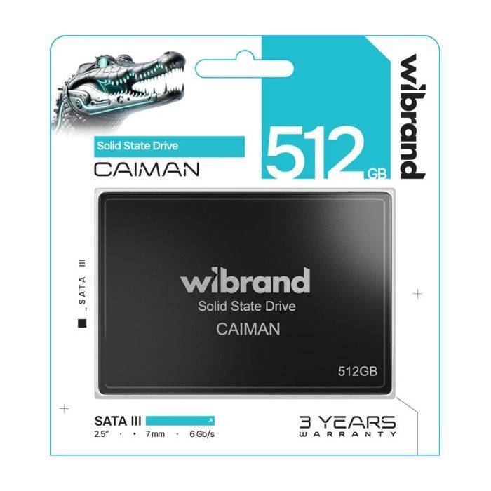 Накопитель SSD 2.5" 512GB Caiman Wibrand (WI2.5SSD/CA512GBST) изображение 2
