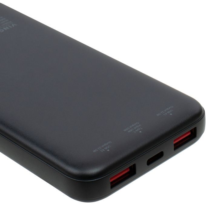 Батарея универсальная Vinga 20000 mAh 22.5W Display Black (VPBB2022) изображение 7