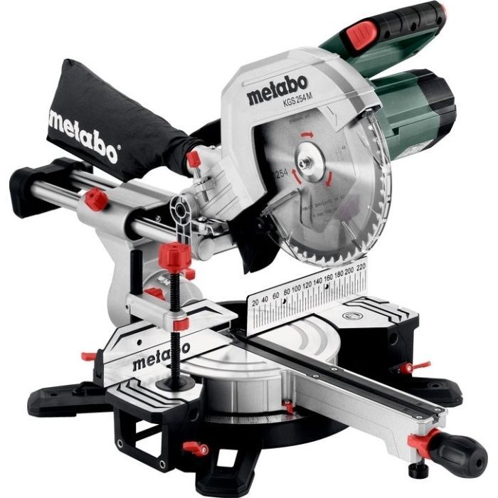 Торцювальна пила Metabo KGS 254 M 1800Вт, 254мм, 16.1кг (613254000) зображення 2
