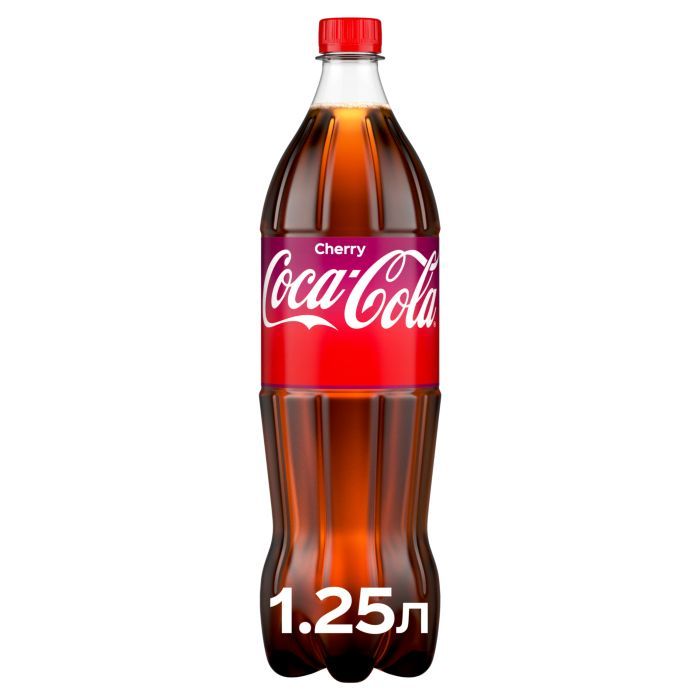 Напиток Coca-Cola Cherry Безалкогольный сильногазированный Со вкусом вишни 1.25 л (5449000109255)
