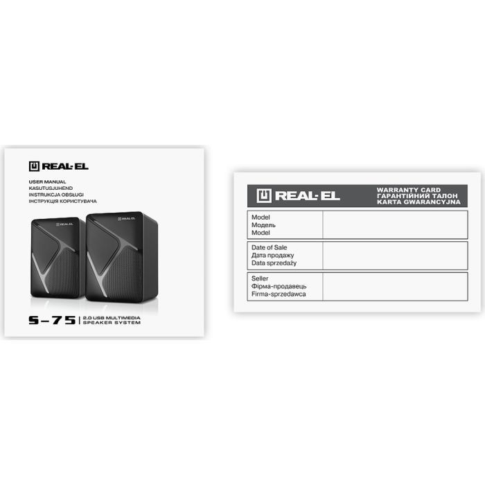 Акустическая система REAL-EL S-75 Black (EL121100015) изображение 6